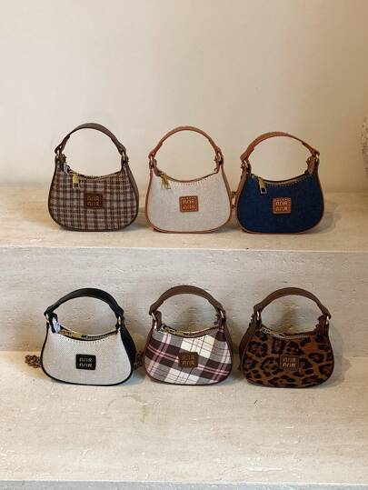 Mini geantă retro, geantă de mână drăguță, mini geantă de umăr adorabilă, cadou mic ideal pentru festivaluri