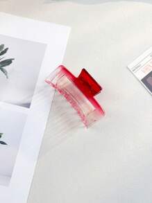 1 件/6 件果冻发夹套装多种颜色，透明霜方形发夹，可爱多功能甜蜜情侣礼物，适合情人节的粉色配饰，休闲 - 混色 - 查看 2