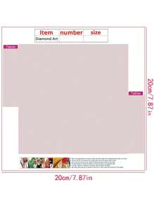 1 pieza Kit de Arte de Diamante DIY, Decoraciones de Pintura de Rhinestone, Regalo para Niñas Pequeñas, Principiantes Adultos Bordado de Diamante Mosaico, Adecuado para Decoración de Pared del Hogar y Habitación