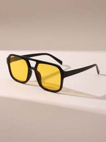 1/2/3 件方形时尚女士眼镜，时尚设计适合户外、海滩度假，让您成为夏季街头的焦点，适合夏季海滩度假、户外、旅行 - 彩色 - 查看 16