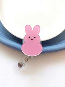 1 件复活节兔子亚克力徽章卷轴，带鳄鱼夹的伸缩 PMMA ID 夹，可爱的节日徽章卷轴适合护士和办公室工作人员。 - 彩色 - 查看 14