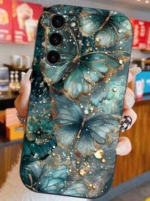 1pc Minimalist Butterfly Eye Skin-Feel Anti-Drop TPU Phone Case Compatible With IPhone 17/11, 16 Pro Max, 16 Pro, 16, 15 Pro Max, 14 Pro Max / Galaxy S25 Series, A16 / Honor X6A, X7B, X8B / 13C, Note 13