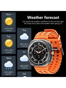 Microwear Sporty Smart Watches,Smart Watch Ultra For Men Women With High Definition Touch Screen Smartwatchwith Multiple Sports Mode Informationreminders, Music, Weather Display, Wirelesscall Two-Way Search Function, Compatiblewith IOS Android - Orange - View 5