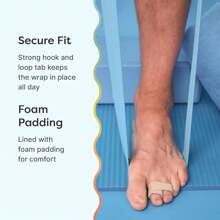 4pcs Reusable Fabric Toe Wrap, Toe Straightener