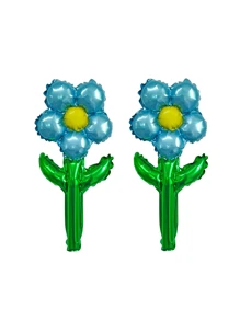 2pcs Multipurpose Floral Balloons, DIY Bouquet Flower Balloons, Suitable For Wedding, Valentine's Day, Birthday, Mother's Day And Thanksgiving, Outdoor & Home Decor - Multicolor - View 13