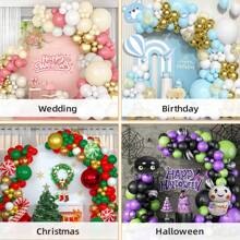 Kit Suporte de Balão Dourado de 8FT & 5FT, Suporte de Arco de Balão Dobrável Livremente, Suporte de Arco Metade com Base para Casamento, Aniversário, Formatura e Mais