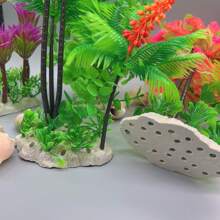 Árbol de coco artificial grande decorativo para acuario - Multicolor - Ver 5