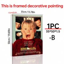 1/6Pcs Home Alone - Movie Posters Wall Arts - 90's Movie Posters - Canvas Wall Decorate - Home Alone Movie Poster For Living Room Bedroom Decor Gifts Birthday Graduation