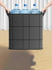 1 pieza Bolsa de almacenamiento de edredón negro, bolsa de organización de ropa y edredón, esenciales de embalaje para mudanza de gran capacidad, bolsa organizadora portátil, bolsa de almacenamiento manual, bolsa de almacenamiento de armario multifuncional, a prueba de polvo y humedad