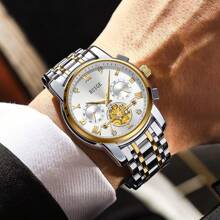 RUIG Relógio Quartz Multifuncional Cronógrafo Esportivo Casual para Homens da RUIGE