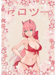 1PC Anime Kawaii Sweet Lovely Girls Sexy Figure Poster Ideal Gift Canvas Painting Posters And Print Wall Decor Room Decoration Wall Art Pictures Aesthetic For Living Home Bedroom Decor No Frame