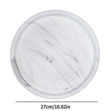 1 khay đựng đồ bằng silicon hình tròn, khay trang trí hương thơm, khay trang trí bàn cà phê tròn, khay silicon tròn để trang trí nhà cửa, khay trang trí để bàn, khay trang trí trung tâm quà tặng tốt nhất đĩa sinh nhật phụ kiện nhà bếp khay trang trí nhà bếp khay trái cây khay trang trí - mẫu đá cẩm thạch trắng - Xem 17