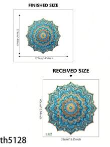 1pc Mandala Flower Wall Decal, PVC Self-Adhesive Kitchen Wall Art Decor Stickers, Home Decor Wall Stickers, For Home Living Room & Bedroom Porch Decor, Stickers,Wall Decal,Vinly Decal For Home Decorations,Spring Decoration Items Refesh Your Home,Rama Decoration Stickers