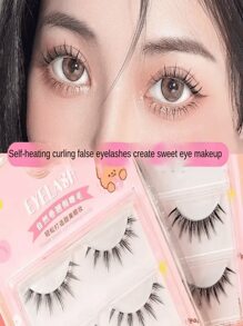 3 对自然假睫毛，仿貂皮睫毛 - 长而细，多层，短而浓密，打造持久自然的睫毛效果，可重复使用，羽毛状和喇叭状，适合日常使用或特殊场合