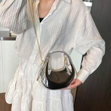 Chic Shoulder Bag For Women, Fashionable Crescent Design, Suitable For Shopping, Parties, Summer - Multicolor - View 10