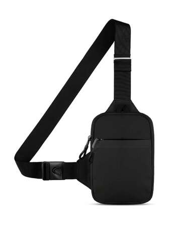 Mini Crossbody Bag Chest Bag Double Pocket Waterproof Waist Bag Running Phone Holder For Men Women Fitness Travel