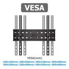 Tilt TV/Monitor Wall Mount Bracket 26 - 65 Black, Maximum Supported Weight: 50 Kg