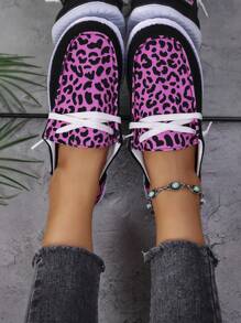 New Lace-Up Plus Size Women Casual Loafers, Breathable Soft Sole Sneakers, Slip-On Slouchy Shoes, Autumn/Spring