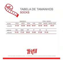 Kit 3 Pares Meias Cano Curto Sport Atoalhada Trifil T7016 - Branco - Visão 3