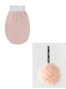 纯色单层去角质手套 家居浴室装饰 秋季装饰 返校季