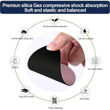 6pcs Outdoor Sports Anti-Slip Shoe Insoles, Shoe Bottom Anti-Slip Pads Suitable For Shoe Bottoms And Heels (Black - 6 Pcs)