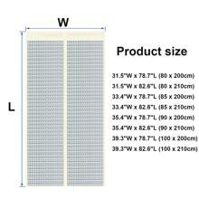 Magnetic Thermal Insulation Door Curtain, Prevents Cold/Heat Air From Entering, Suitable For Air-Conditioned Or Heated Rooms, Home Kitchens - Transparent