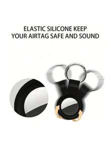 1 个保护壳与 Apple Airtag/Airtags 兼容 - 追踪器硅胶保护壳、定位和防丢失硅胶壳 - 兼容 Apple Airtag 用户 - 适合日常使用 - 送给科技爱好者的绝佳礼物，使用这款硅胶 Airtag 支架保护您的 AirTags 并隐藏起来！