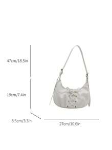 2024 New Wrinkled Cloud Design Handbag, Versatile Casual Tote Bag, Crescent-Shaped Clutch Purse For Women