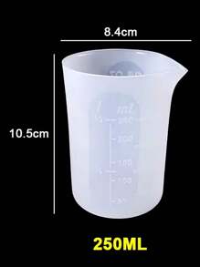 100ml-600ml Siliconen Maatbeker Transparant Met Schaal Scheidingsbekers DIY Cake Epoxyhars Sieraden Maken Gereedschap