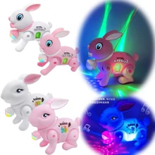 Brinquedo Coelho Que Anda De Verdade Com Luz E Som - Multicolorido - Visão 2