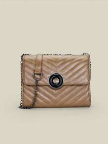 1 件时尚单肩简约现代风格百搭休闲 2025 新款办公室通勤斜挎包，精致，温柔，高美感，适合外出、派对、礼物、购物、成熟 - 彩色 - 查看 5