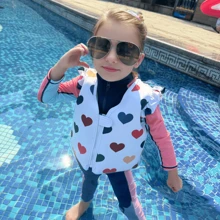 1pc Swimming & Training Auxiliary Buoyancy Back Float Vest, Cute Design For Boys And Girls, Suitable For 2-7 Years Old, Body Weight 14-25kg (30-55lbs)