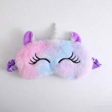 毛绒彩色独角兽眼罩,可爱卡通毛绒眼罩遮光睡眠眼罩,现货,学校,返校,旅行,旅行必需品,家居必需品,眼罩,睡眠眼罩 - 彩色 - 查看 14