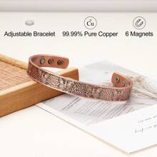 1PC Butterfly Bracelet Women's Retro Personalized Magnetic Red Copper Bracelet Party Gift Suitable For Daily Wear