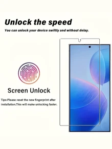 2 Stücke gehärtetes Glas Bildschirmschutz für Galaxy mit voller Abdeckung, einfache Installation, HD klar, unterstützt Fingerabdruckentsperrung, blasenfrei, kratzfest und splitterfest, gehärtetes Glas Bildschirmschutz Ultra HD, Geschenk für Geburtstag/Ostern/Valentinstag/Weihnachten/Familie/Freunde/Jungen/Freundin