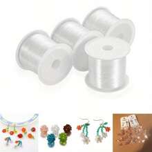 1 Roll Packed 0.2-0.8mm Clear Crystal Fishing Wire Non-Stretch Wire For Diy Jewelry Making Accessories Bracelet Earrings Necklace Making - Crystal Line - View 8