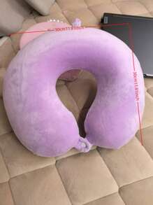 Cuscino da viaggio a forma di U con memory foam rimovibile