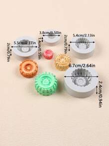 4pcs Tire-Shaped Silicone Molds, Multifunctional - White - View 11