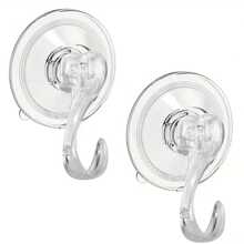 2/4 Packs Heavy Duty 3KG Vacuum Suction Cup Hooks - Clear, Reusable, Easy-To-Use Wall Hangers For Bathroom, Kitchen, Window, Bags, Coats, Caps, Towel