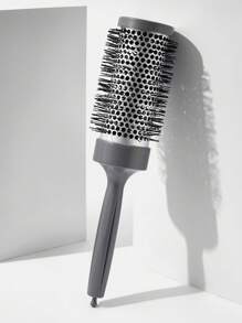 黑色易拆卸圆形发梳，1支装，大号塑料手柄，金属铝合金部件，新颖圆形手持式设计，配有1个长柄清洁工具，干湿两用，适用于发型设计、发梳、返校季、旅行度假必备、女士美发配件、梳子、发刷、梳子、解结梳、球形梳、迷你发梳、发梳套装、木梳、发梳、迷你发梳、解结梳、发刷、卷发梳、美发工具、旅行必备、发型、美发、发梳、背梳、造型梳、卷发梳、边缘梳、发梳、梳头、发梳套装、梳头、卷发梳、解结梳、女士发梳、头发、旅行、美发产品、美发工具、美发用品、理发师、理发师配件、理发店、美发设备