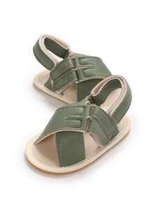 Sandálias de Verão Antideslizantes e Macias para Bebês, Sapatos Pré-Andadores para Bebês
