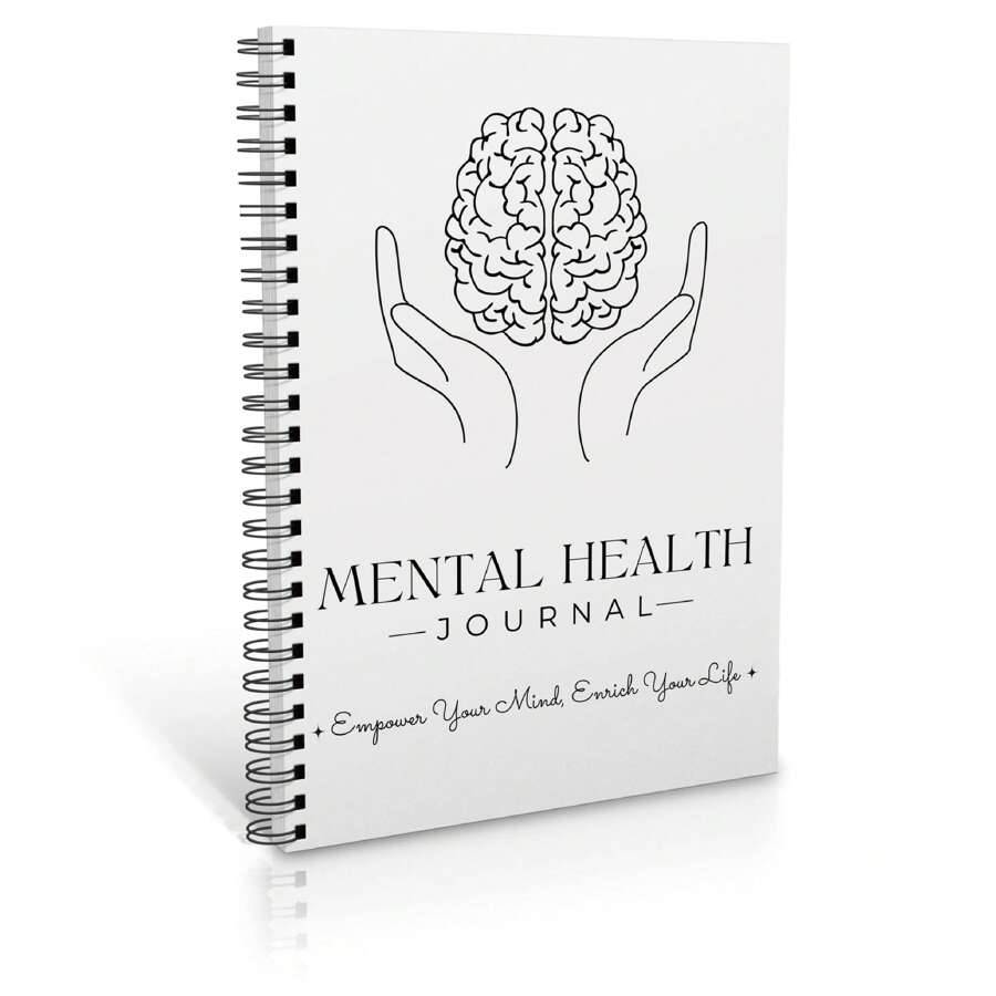 1Pc Mental Health Planner, Anxiety Journal, Mental Health Journal, Wellness Journal, Mood Tracker, Relax Journal, Mental Health Worksheets, Self Care Planner For Women Men