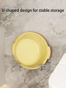 2 piezas Gancho de almacenamiento de cocina creativo con diseño de oso, estante de acero inoxidable para fregadero, estante de almacenamiento para baño y fregadero, estante de esponja y escurridor, perchero sin agujeros para cubrir ollas, adecuado para cocina y baño. - Multicolor - Ver 4