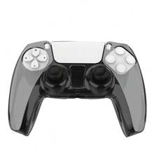 xbuynna Clear Hard Case Protective Cover For DualSense Skin Shell Ultra Slim Transparent PC Cover For Controller - Black - View 5