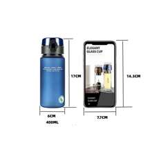 Botella de agua deportiva a prueba de fugas sin BPA de alta calidad para turismo y senderismo, portátil, mis botellas de bebida favoritas de 400 ml - Rojo - Ver 3