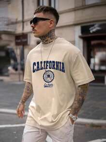 Men Letter Graphic Tee