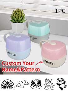 1/2Pcs Baby Custom Name Pacifier Storage Box, Customized Personalized Pacifier Organizer, Customizable Pacifier Storage Box Baby Gift, PP Plastic Pacifier Box