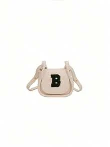 A Mini Casual, Versatile Simple Solid Color DIY PU Material Crossbody Shoulder Bag, Printed With 26 A-Z Letters. Lipstick Coin Purse, Can Be Shoulder Or Crossbody. Suitable For Use When Going Out To Traveling And Shopping. Holiday Gifts. The Best Gift Friends. - Rice Bag + Black Letters 5.5 - View 10