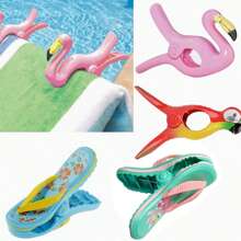 1 Piece Of Flip Flops, Firebird, Parrot Portable Towel Clip, Oversized, Suitable For Beach Chairs, Decks, Terraces, Swimming Pools, Boats, Cruise Ships, Leisure Chair Accessories
