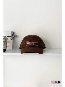 1pc NN Letter Embroidery K-Style Soft Top Baseball Cap, Unisex Adjustable Strap, Casual, Versatile, Suitable For Spring/Summer - N H Baseball Cap - View 9